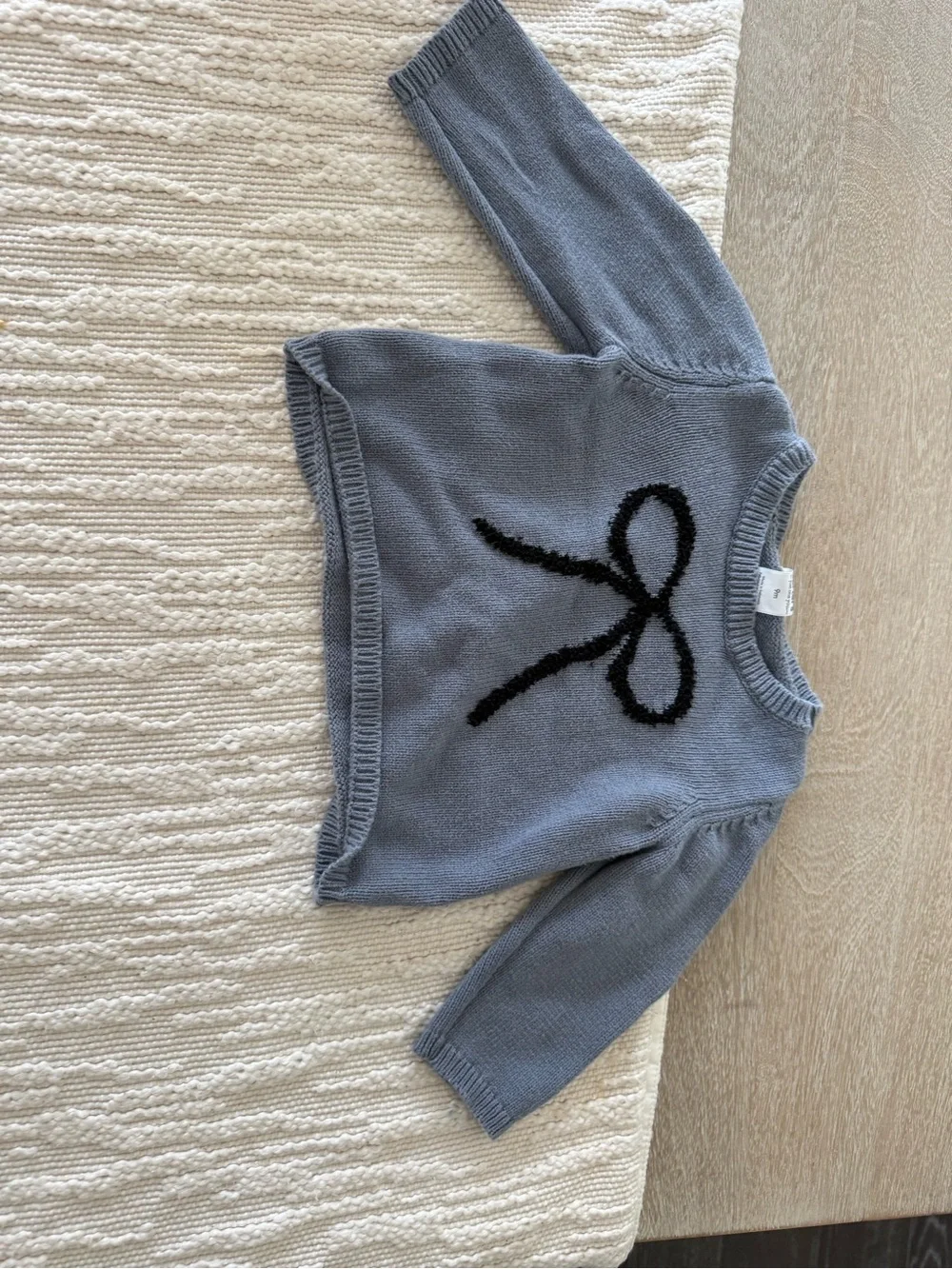Carter's Light Gray Knit Baby Sweater Set